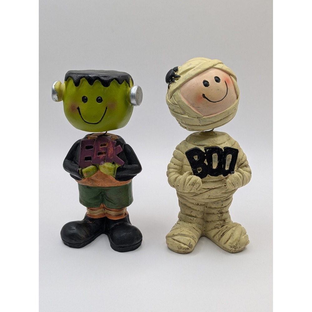 Halloween Mummy Monster Bobblehead Spring Head‎ Table Decor